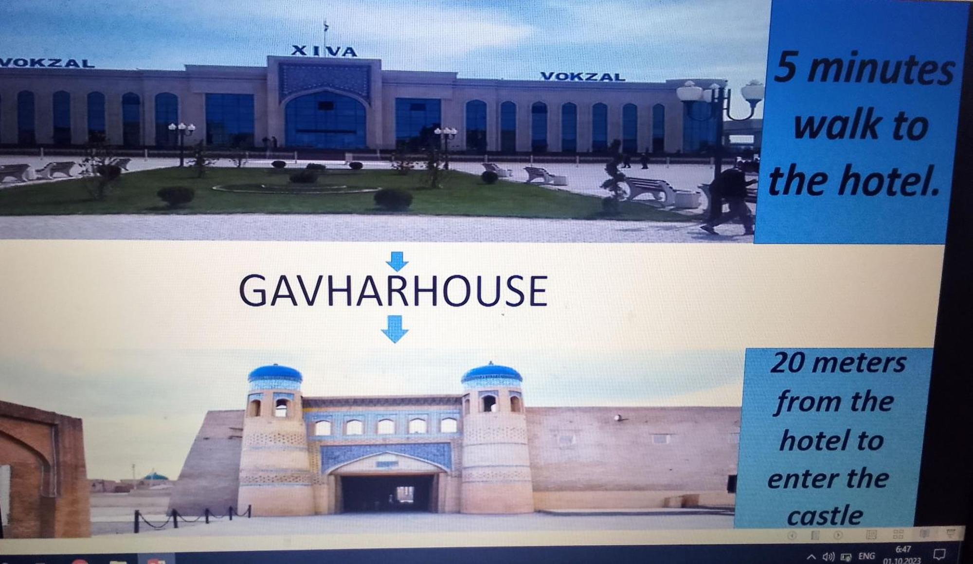 Hotel Gavhar House Khiva Esterno foto